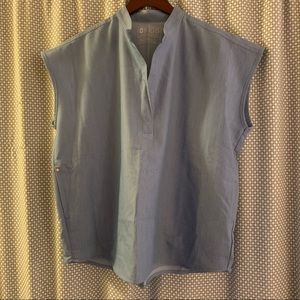 EUC Figs Light Heather Blue Rafaela Scrub Top
